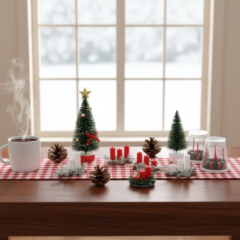 Holiday Candle Set - ! Accessori per scenari natalizi in