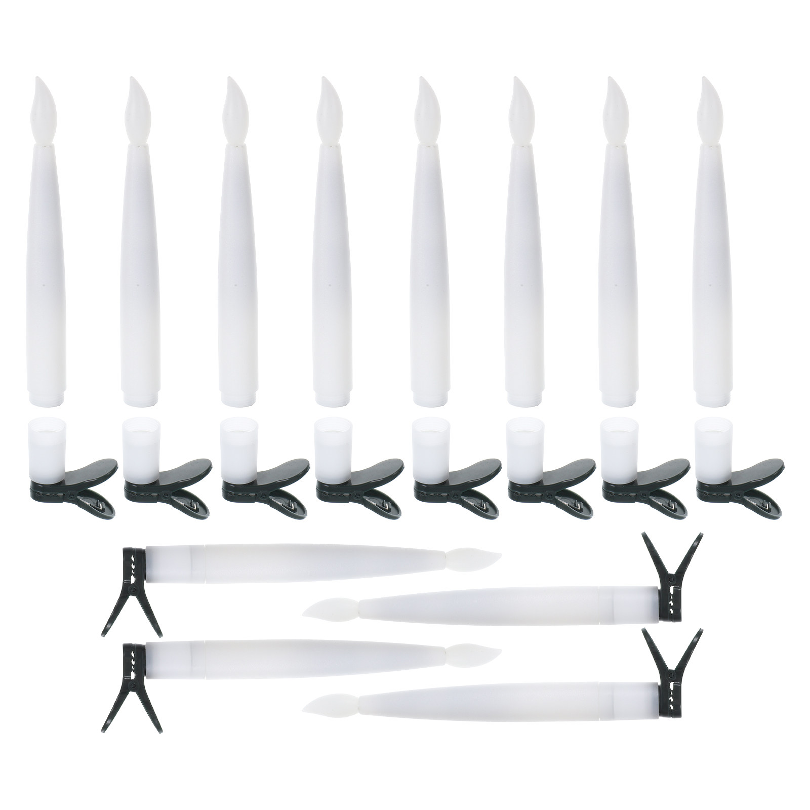 Holiday Candle Set - Set di 12 decorazioni natalizie a