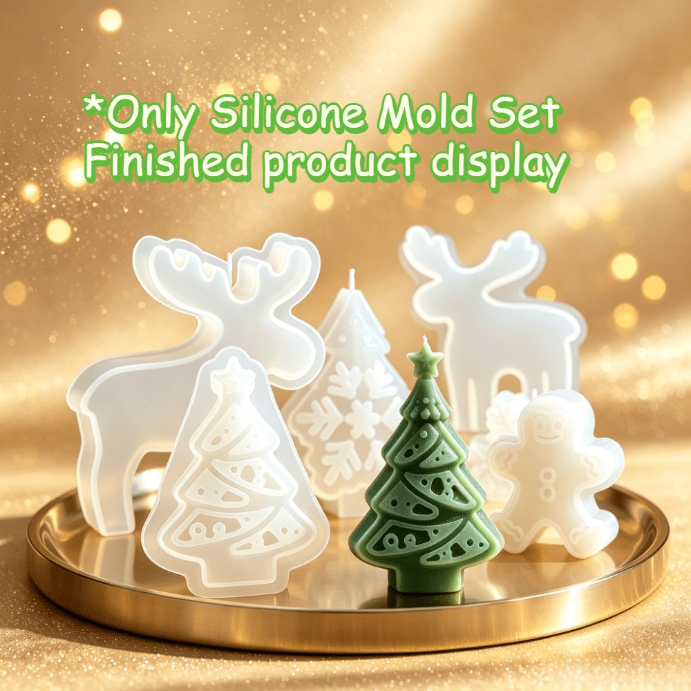 Set di 6 Stampi in Silicone pe - Holiday Candle Set recensione e prezzo