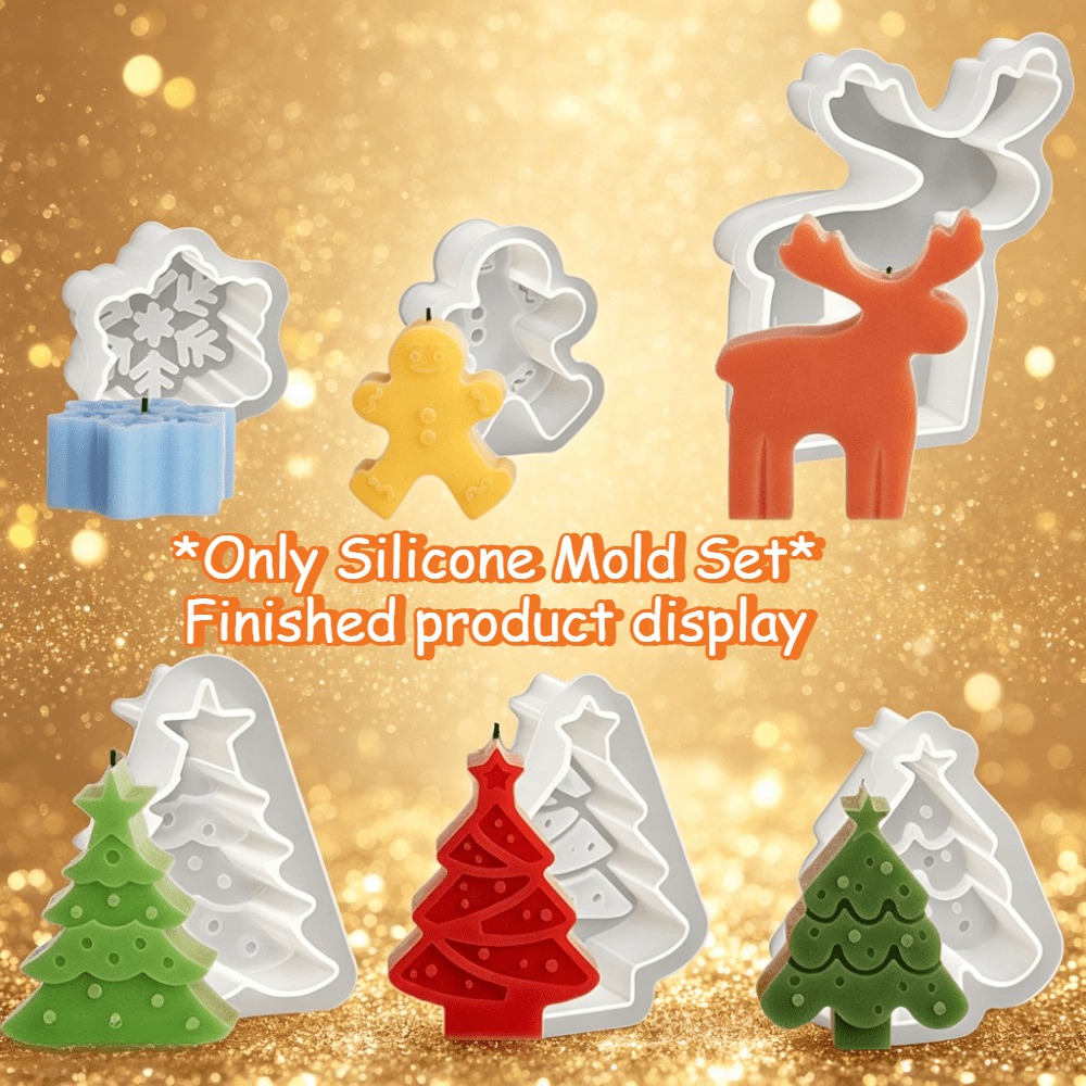 Set di 6 Stampi in Silicone pe - Holiday Candle Set recensione e prezzo