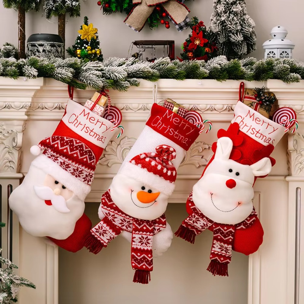 1 pezzo, calza di Natale 3D co - Christmas Stocking Hanging recensione e prezzo